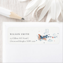 Etiqueta Marinho De Ferrugem Cuja Nuvem Plana Nuvens Endere