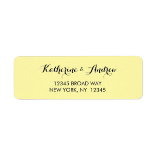 Etiqueta Marinho Dourado amarelo Endereço de devolução azul