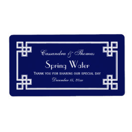 Etiqueta MARINHO Grego Quadro-Chave H Rótulo da garrafa de