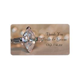 Etiqueta Marquise Diamond Ring Weding Obrigado Tag Favoráve