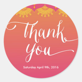 Etiqueta marroquina - Etiqueta de Inspiração India