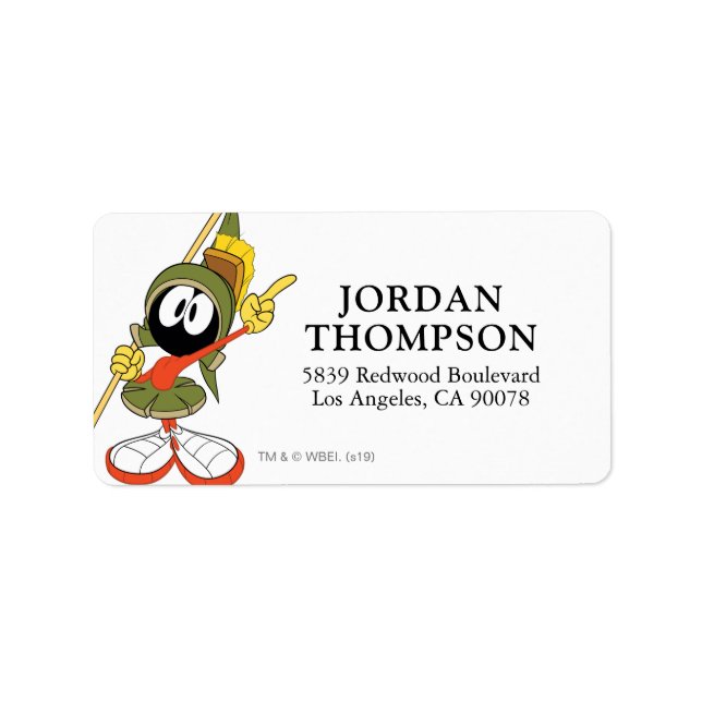 Etiqueta MARVIN MARTIAN™ Winter Cabine (Frente)