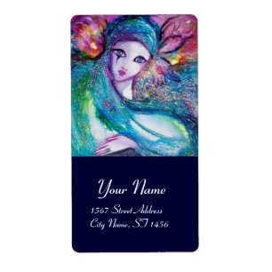 Etiqueta MÁSCARA EM AZUL, rosa