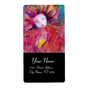 Etiqueta MÁSCARA EM VERMELHO Mascarada preto Veneza