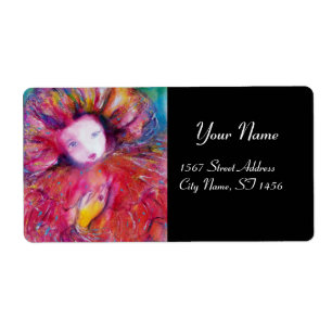 Etiqueta MÁSCARA no preto Venetian VERMELHO do mascarada