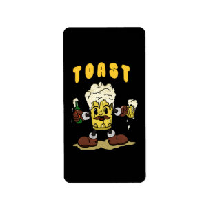 Etiqueta Mascote da Torrada de Cerveja