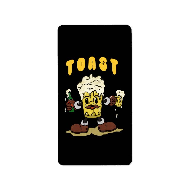 Etiqueta Mascote da Torrada de Cerveja (Frente)