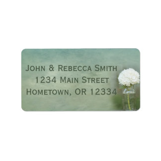 Etiqueta Mason Jar Hydrangea Rustic Country Vintage