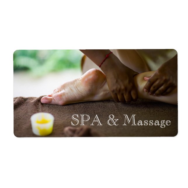 Etiqueta Massagem (Frente)