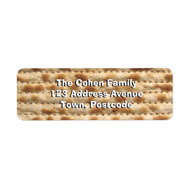 Etiqueta Matzah (Frente)