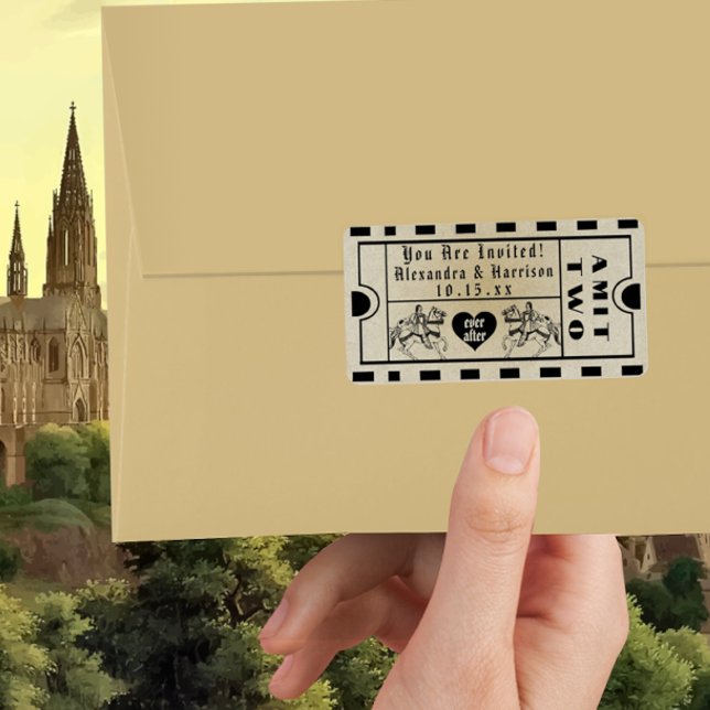 Etiqueta Medieval Admitir Um Salvar a Data (Criador carregado)