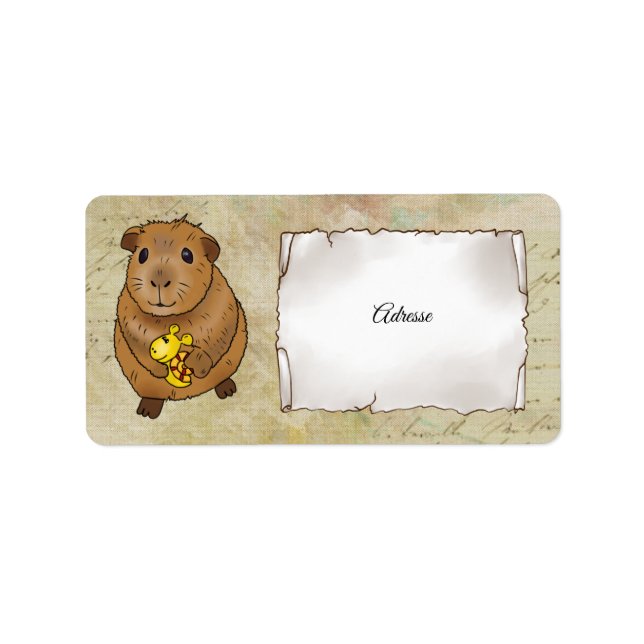 Etiqueta Meerscheinchen und Schnecke (Frente)