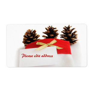 Etiqueta Meia de Natal personalizável 
