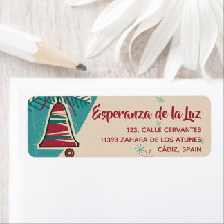 Etiqueta Meio século de Natal moderno