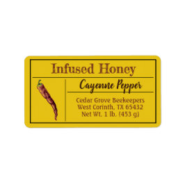 Etiqueta Mel de pimenta quente infuso