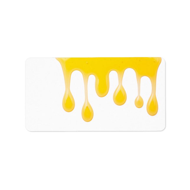 Etiqueta Mel isolado em fundo branco (Frente)