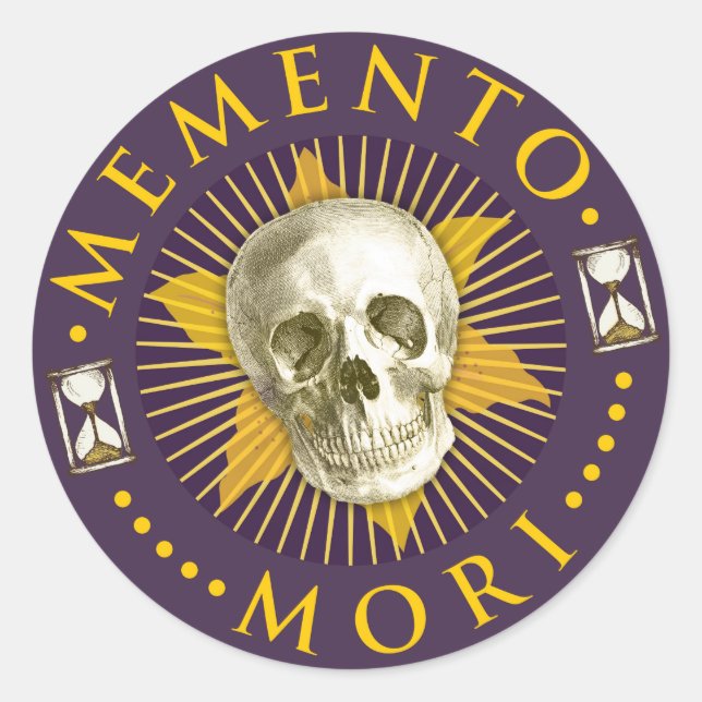 Etiqueta Memento Mori (Frente)