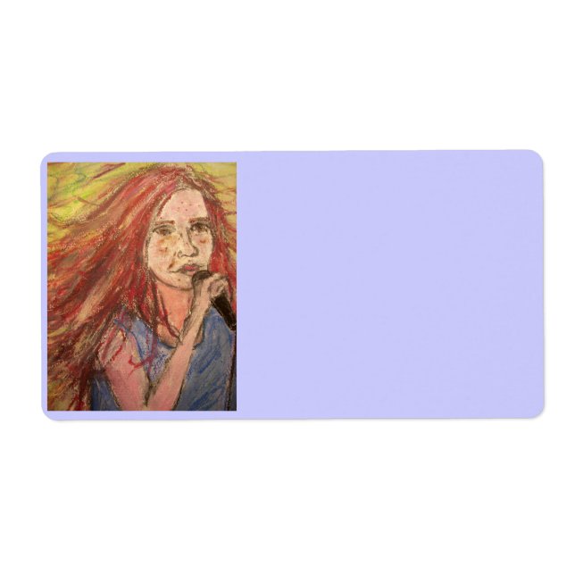 Etiqueta Menina de Rocker mais legal (Frente)