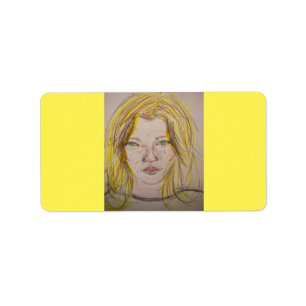 Etiqueta Menina Modelo