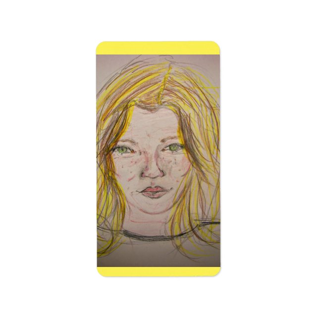 Etiqueta Menina Modelo (Frente)