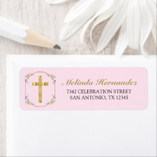 Etiqueta Meninas Douradas Cross PInk Floral 1ruas Santa Com