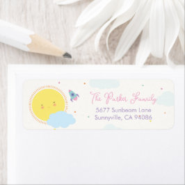 Etiqueta Meninas Primeira Viagem Em Volta Do Endereço De De