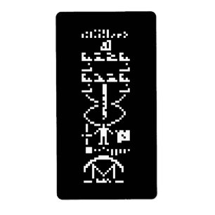 Etiqueta Mensagem Binária Arecibo 1974