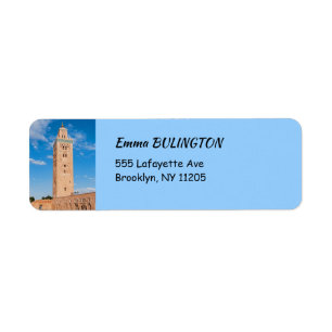 Etiqueta Mesquita Koutoubia - Marrakech, Marrocos