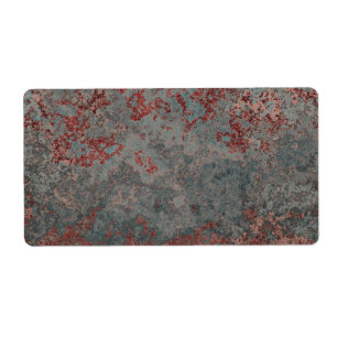 Etiqueta Metal oxidado velho Textured