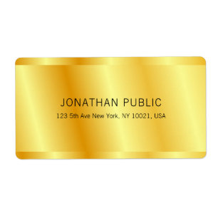 Etiqueta Metálico Dourado Faux - Parecem Legítimos Glamor