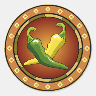 Etiqueta mexicana das pimentas