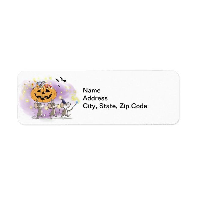Etiqueta Mic, Mac & Moe's Happy Halloween (Frente)