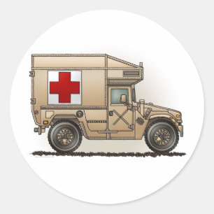 Etiqueta militar da ambulância de Hummer