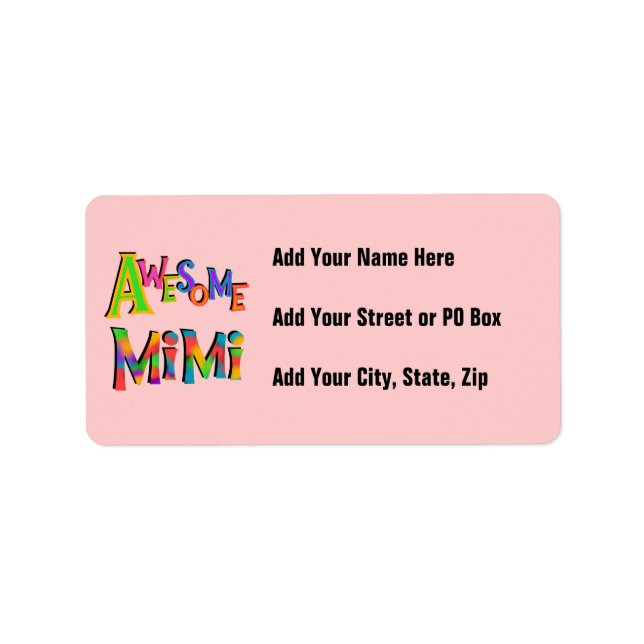 Etiqueta Mimi T-shirts e presentes incríveis (Frente)