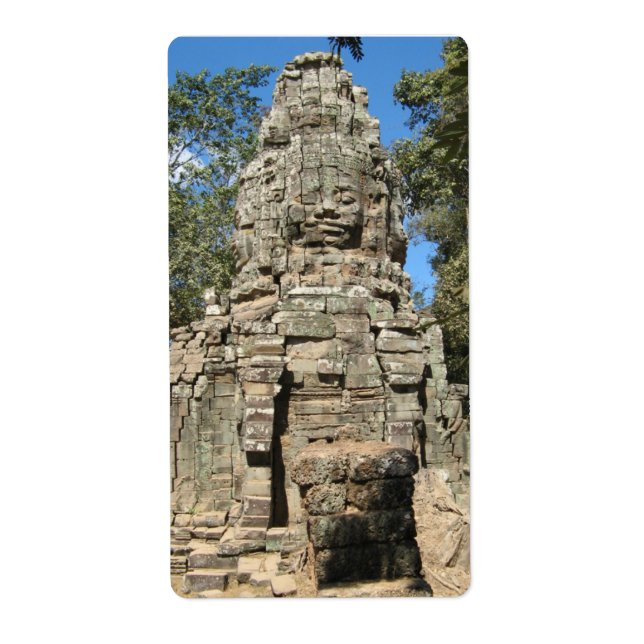 Etiqueta Mini Bayon... Ta Prohm, Siem Reap, Camboja (Frente)