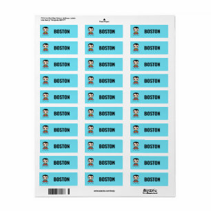 Etiqueta Mini Rótulos de Crianças do Super-Homem Personaliz