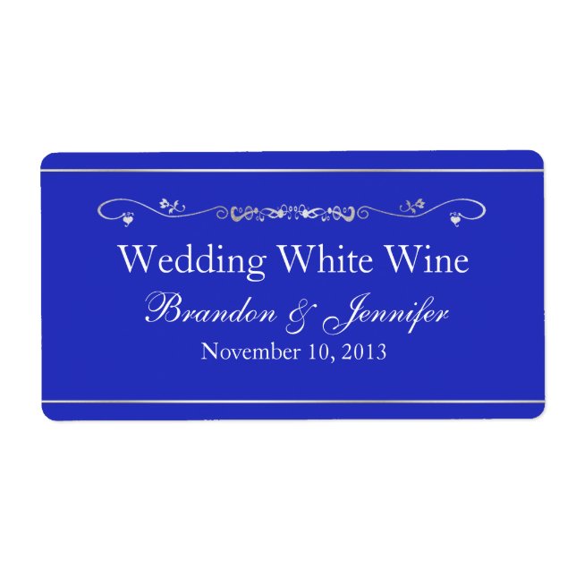 Etiqueta Mini Rótulos de Vinho de Casamento Personalizado A (Frente)