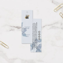 Etiqueta Mínima de Preço de Vestuário Botânico Azu