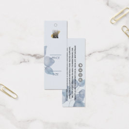 Etiqueta Mínima de Preço de Vestuário Botânico Azu