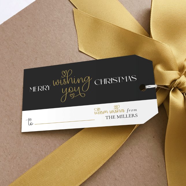 Etiqueta Mínima de Presente de Natal com Script de (Criador carregado)