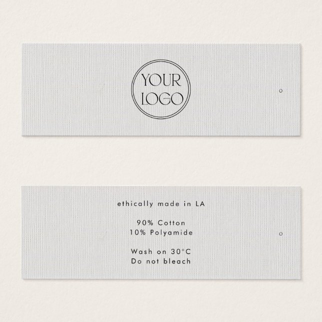 Etiqueta Mínima De Vestuário, Etiqueta De Preço, E (Frente & Verso)