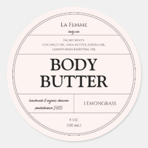 Etiqueta Mínima do Produto Cosmético de Marfim