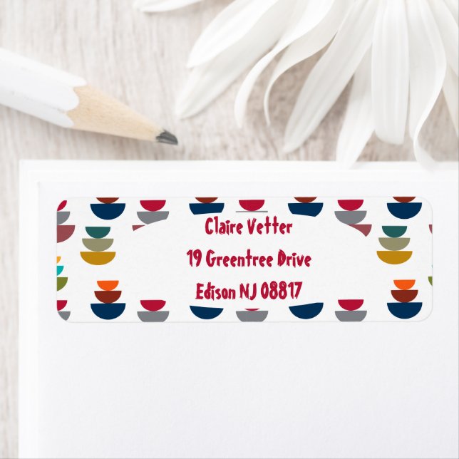 Etiqueta Minimalismo moderno do brilho do século médio (Insitu)