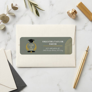 Etiqueta Minimalist Arch | ROULIV Sage Green Graduation 