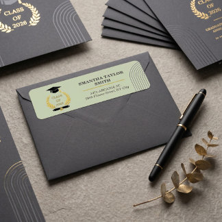 Etiqueta Minimalist Arch | ROULIV Sage Green Graduation 