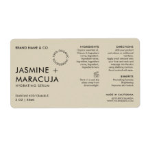 Minimalist Modern Organic Cosmetic Dropper Bottle