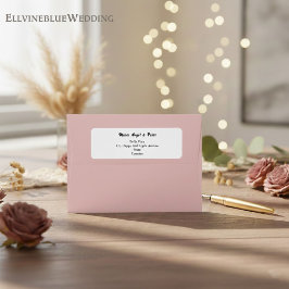 Etiqueta Minimalist Typography Return Address Label