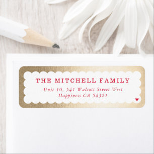 Etiqueta Mínimo de banner dourado do SENDER