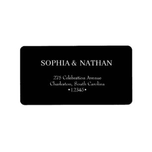 Etiqueta Mínimo e Chic   Casamento Negro