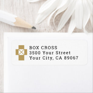 Etiqueta Ministério de Alcance Cristão Cross Box Logo
